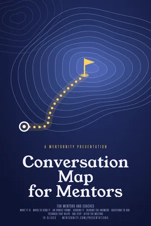 Film poster style image for the Conversation Map for Mentors presentation