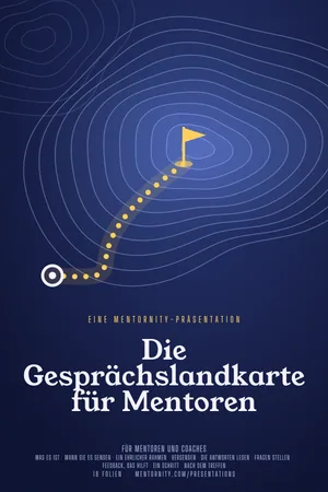Bild im Stil eines Filmplakats zur Präsentation Die Gesprächslandkarte für Mentoren