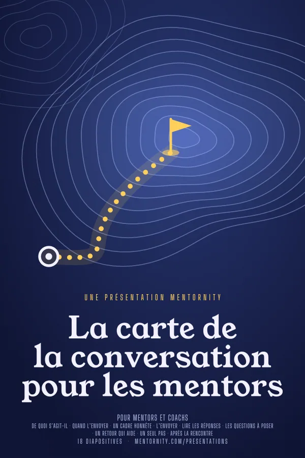 Affiche de film de la présentation La carte de la conversation pour les mentors