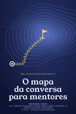 Imagem no estilo de pôster de cinema para a apresentação O mapa da conversa para mentores