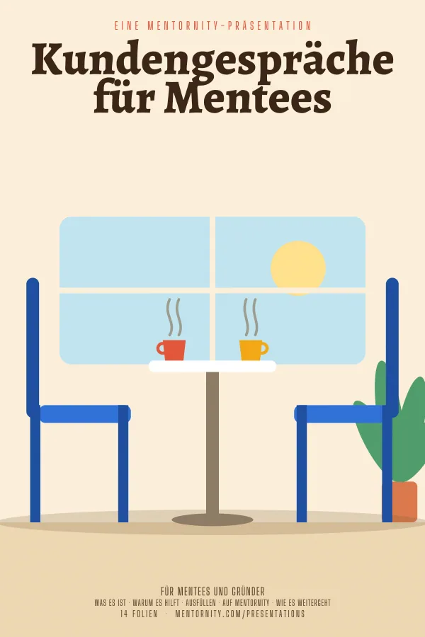 Filmplakat zur Präsentation Kundengespräche für Mentees