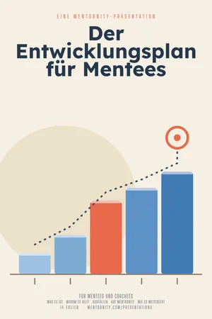 Bild im Stil eines Filmplakats zur Präsentation Der Entwicklungsplan für Mentees