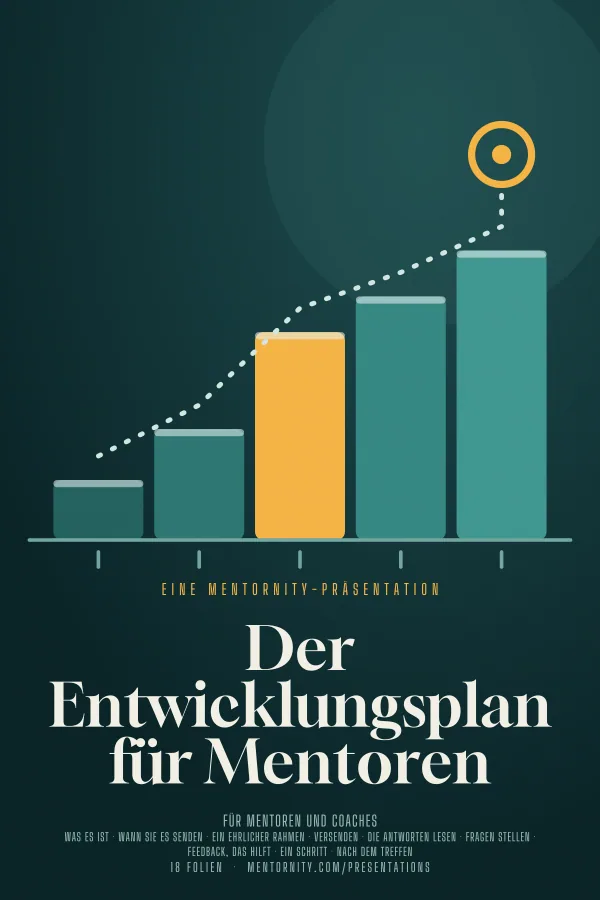 Filmplakat zur Präsentation Der Entwicklungsplan für Mentoren