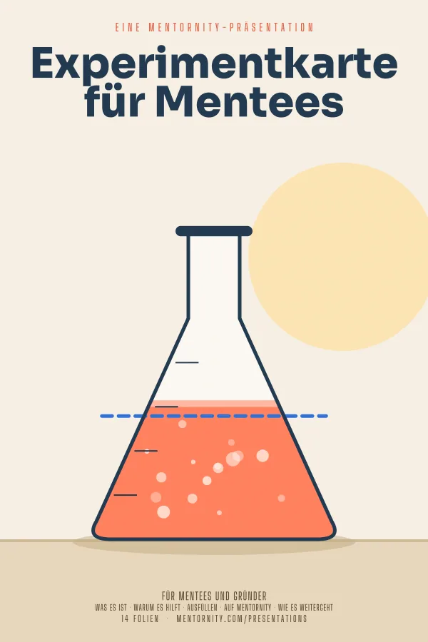 Filmplakat zur Präsentation Experimentkarte für Mentees