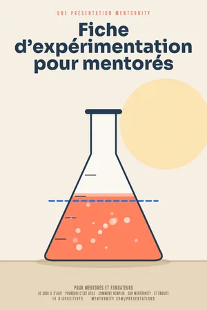 Image style affiche de film pour la présentation Fiche d’expérimentation pour mentorés