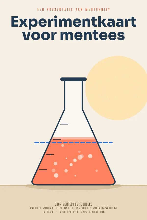 Filmposter voor de presentatie Experimentkaart voor mentees