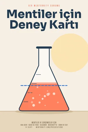 Mentiler için Deney Kartı sunumu için film afişi tarzında görsel