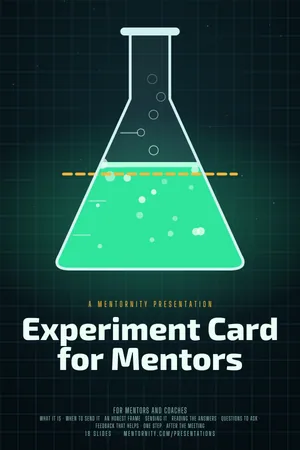 Film poster style image for the Experiment Card for Mentors presentation