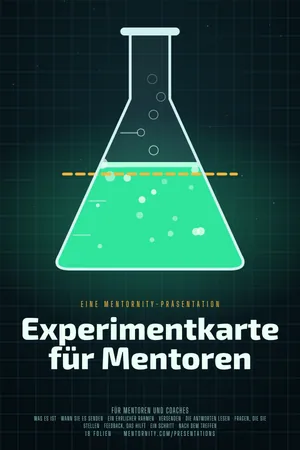 Bild im Stil eines Filmplakats zur Präsentation Experimentkarte für Mentoren