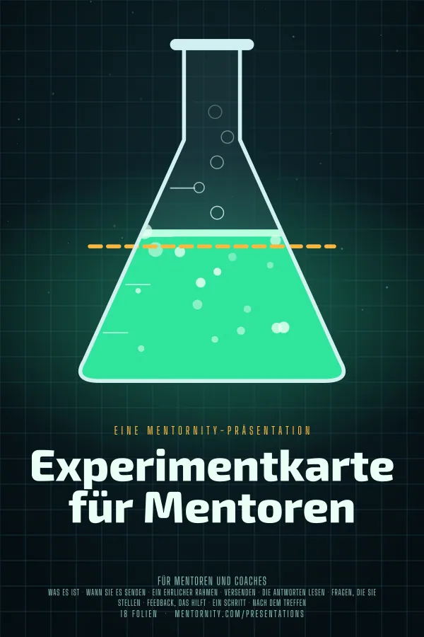 Filmplakat zur Präsentation Experimentkarte für Mentoren