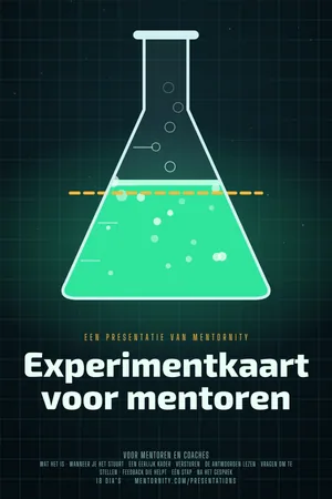 Afbeelding in filmposterstijl voor de presentatie Experimentkaart voor mentoren