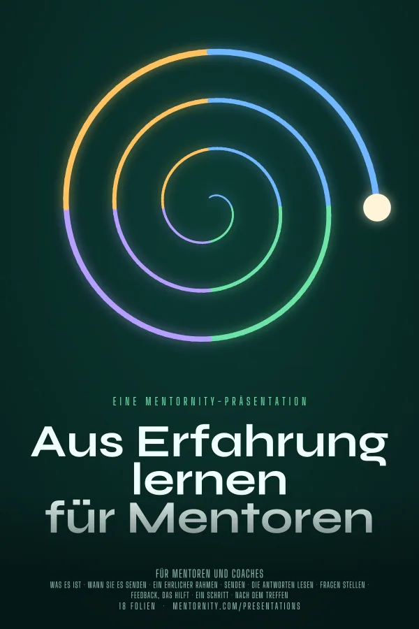 Filmplakat zur Präsentation Aus Erfahrung lernen für Mentoren