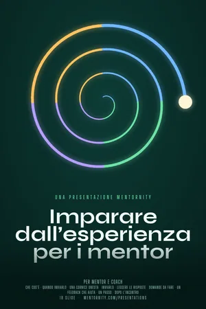 Immagine in stile locandina per la presentazione Imparare dall’esperienza per i mentor