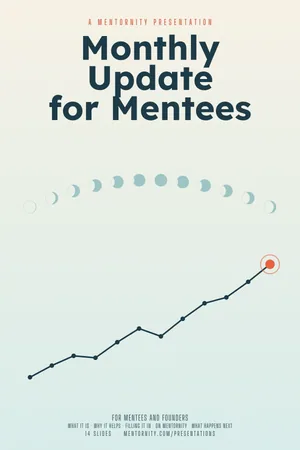 Film poster style image for the Monthly Update for Mentees presentation