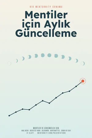 Mentiler için Aylık Güncelleme sunumu için film afişi tarzında görsel