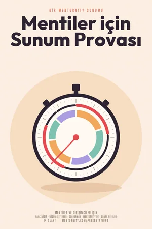 Mentiler için Sunum Provası sunumu için film afişi tarzında görsel