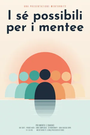 Immagine in stile locandina per la presentazione I sé possibili per i mentee