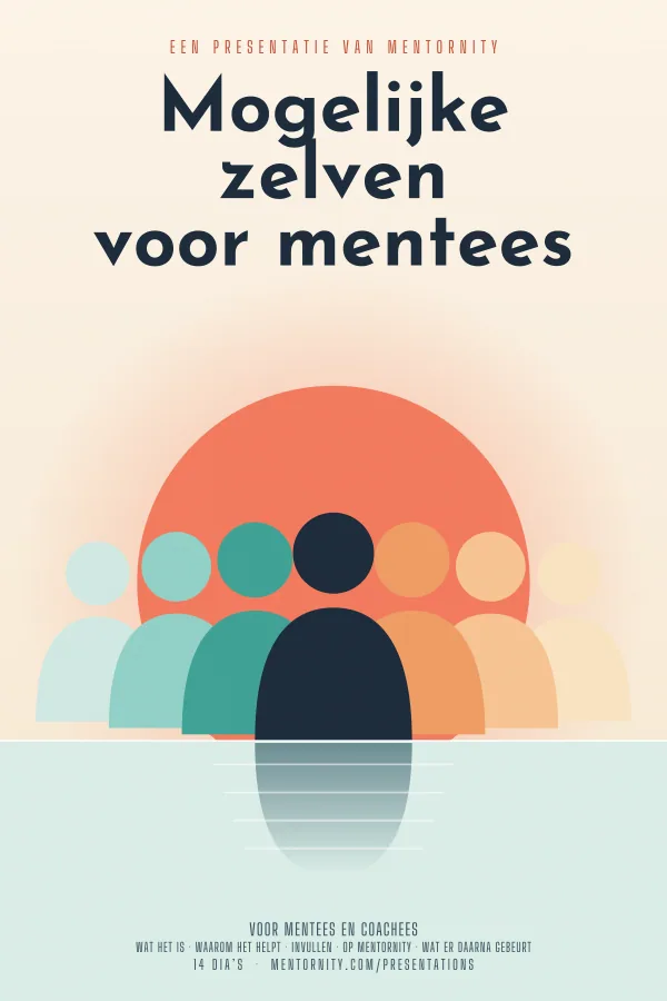 Filmposter voor de presentatie Mogelijke zelven voor mentees