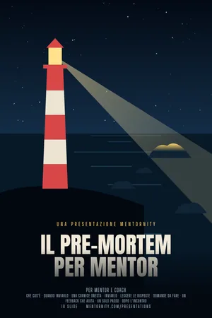 Immagine in stile locandina per la presentazione Il pre-mortem per mentor