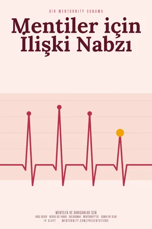 Mentiler için İlişki Nabzı sunumu için film afişi tarzında görsel