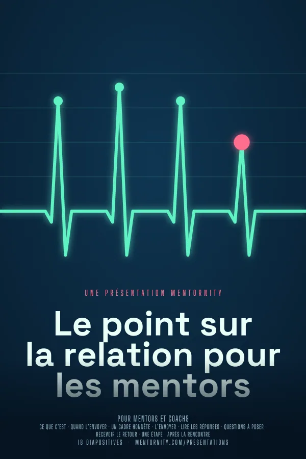 Affiche de film de la présentation Le point sur la relation pour les mentors