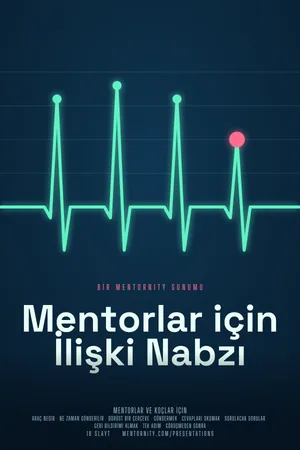 Mentorlar için İlişki Nabzı sunumu için film afişi tarzında görsel