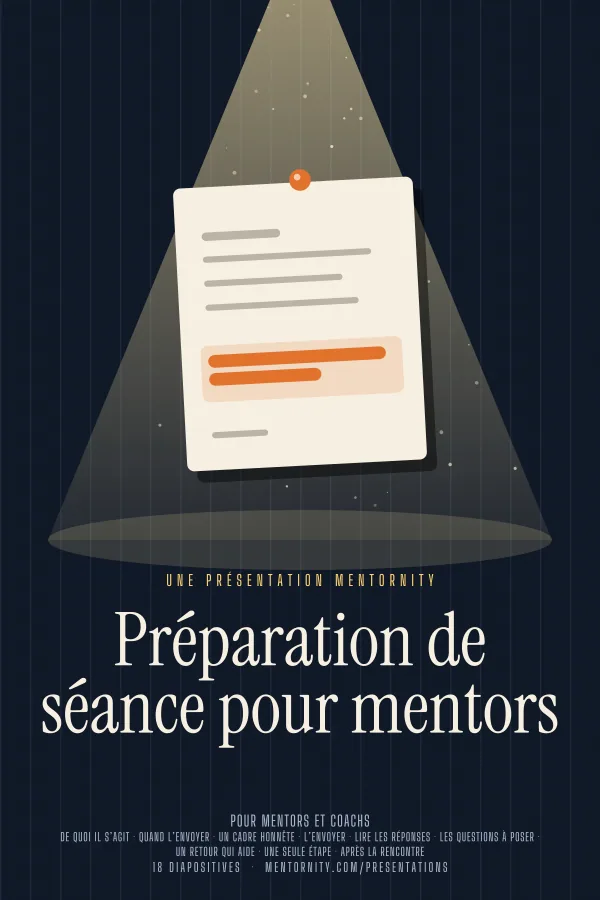 Affiche de film de la présentation Préparation de séance pour mentors
