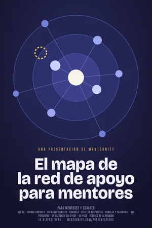Imagen estilo póster de cine para la presentación El mapa de la red de apoyo para mentores