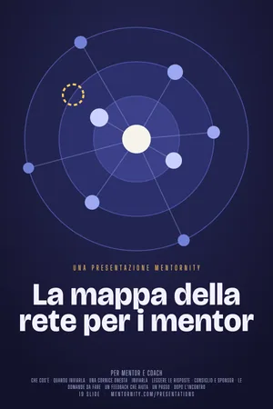 Immagine in stile locandina per la presentazione La mappa della rete per i mentor