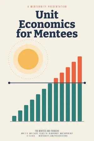 Film poster style image for the Unit Economics for Mentees presentation