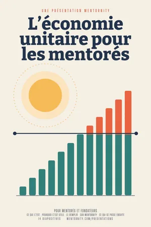 Image style affiche de film pour la présentation L’économie unitaire pour les mentorés