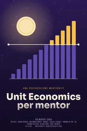 Immagine in stile locandina per la presentazione Unit Economics per mentor