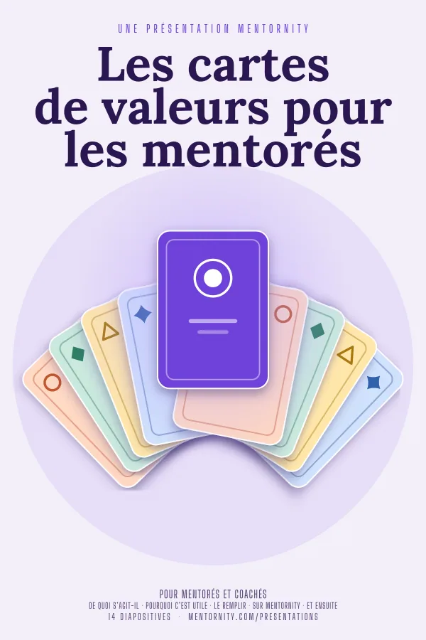Affiche de film de la présentation Les cartes de valeurs pour les mentorés