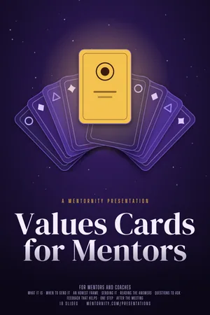 Film poster style image for the Values Cards for Mentors presentation