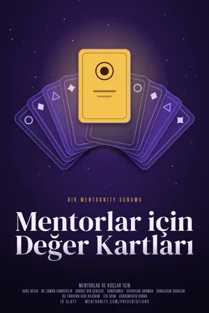 Mentorlar için Değer Kartları sunumu için film afişi tarzında görsel