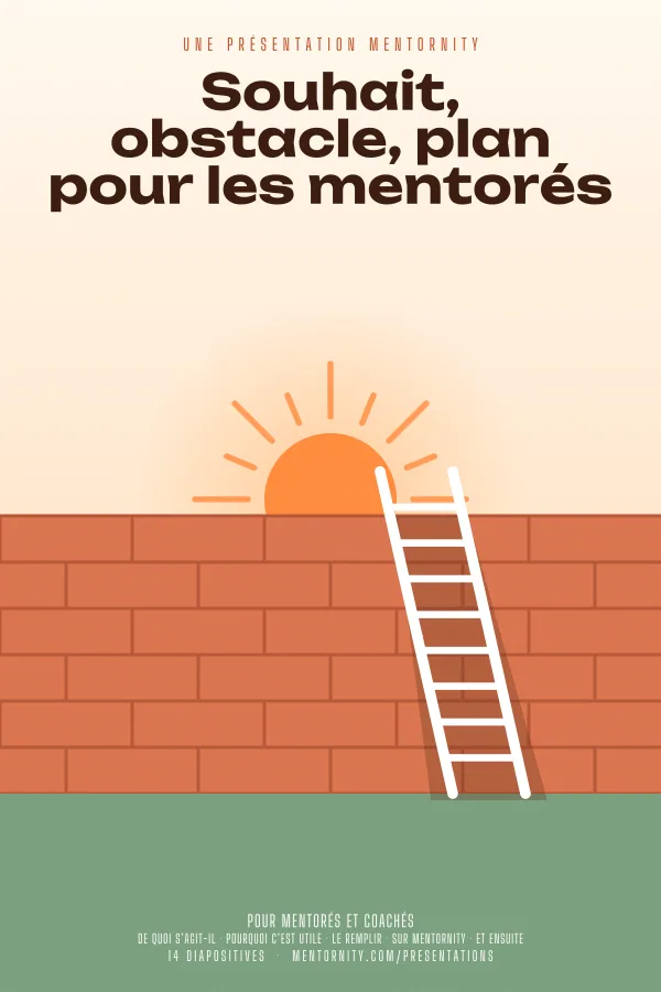 Affiche de film de la présentation Souhait, obstacle, plan pour les mentorés