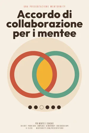 Immagine in stile locandina per la presentazione Accordo di collaborazione per i mentee
