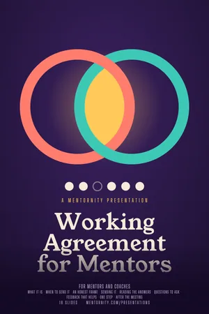 Film poster style image for the Working Agreement for Mentors presentation