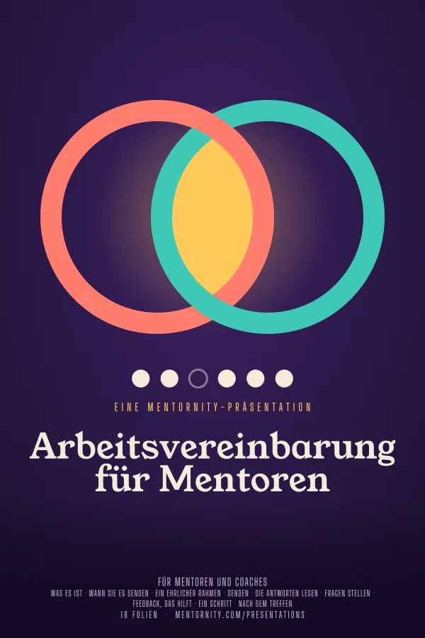 Filmplakat zur Präsentation Arbeitsvereinbarung für Mentoren