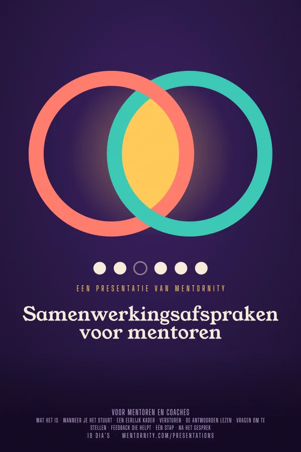 Filmposter voor de presentatie Samenwerkingsafspraken voor mentoren