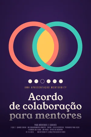 Imagem no estilo de pôster de cinema para a apresentação Acordo de colaboração para mentores
