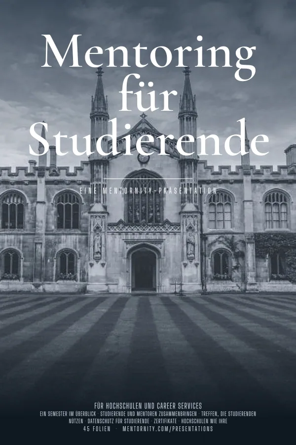 Filmplakat zur Präsentation Mentoring für Studierende