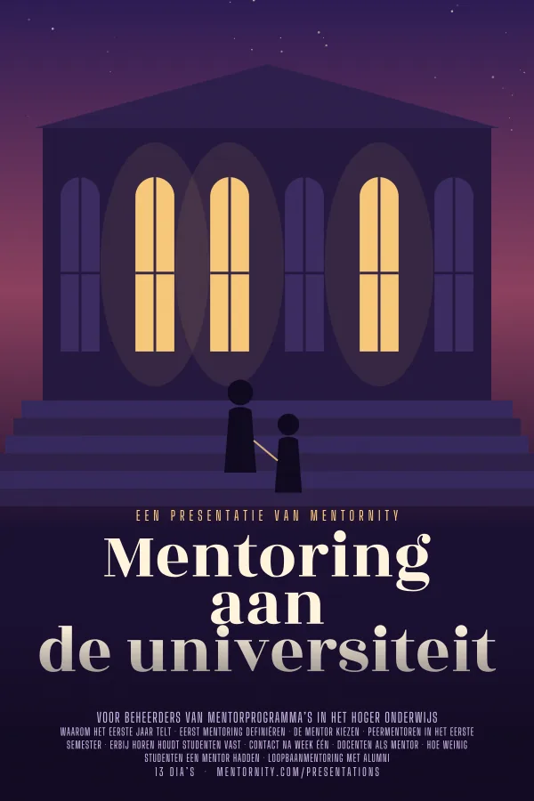 Filmposter voor de presentatie Mentoring aan de universiteit