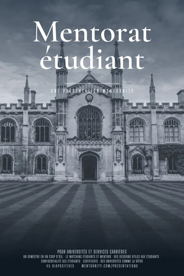 Affiche de film de la présentation Mentorat étudiant