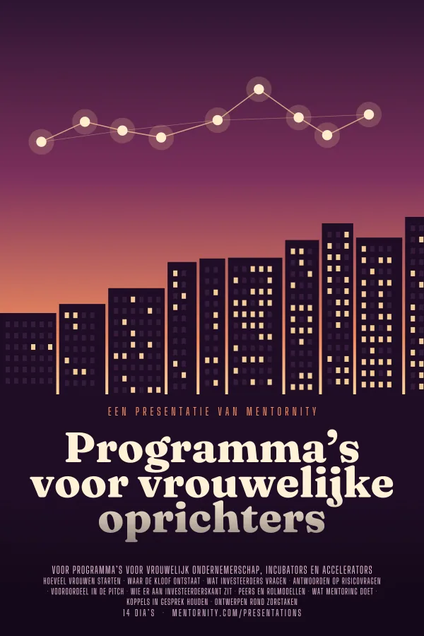 Filmposter voor de presentatie Programma’s voor vrouwelijke oprichters