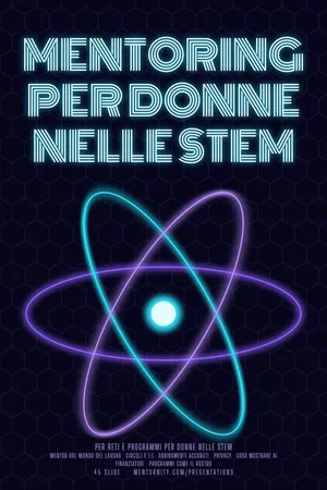 Locandina della presentazione: Mentoring per donne nelle STEM