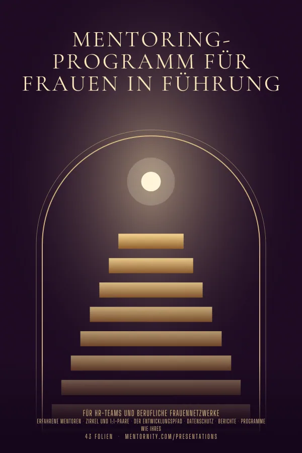 Filmplakat zur Präsentation Mentoring-Programm für Frauen in Führung
