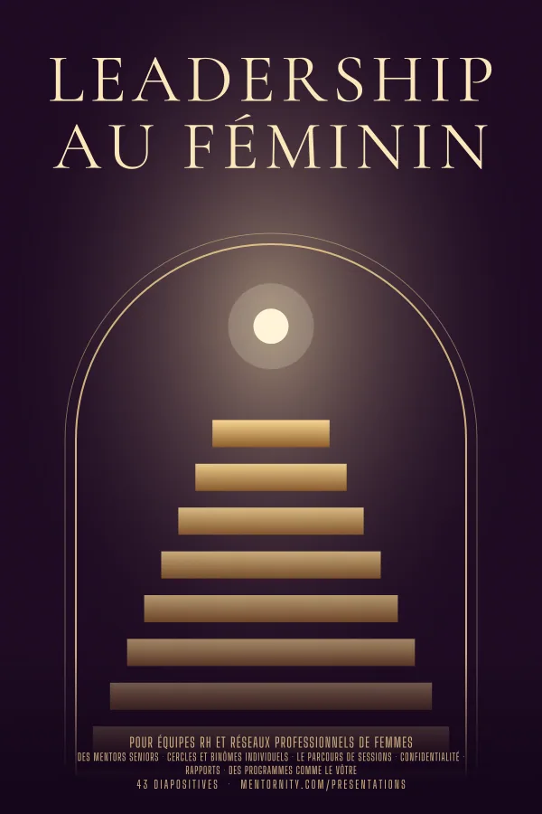 Affiche de film de la présentation Leadership au féminin
