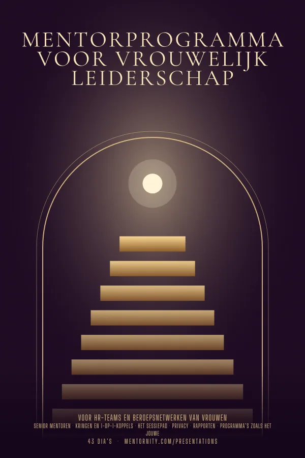 Filmposter voor de presentatie Mentorprogramma voor vrouwelijk leiderschap