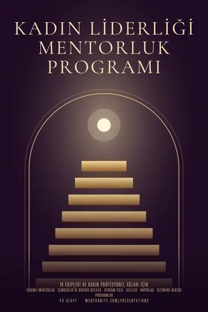 Sunum afişi: Kadın Liderliği Mentorluk Programı
